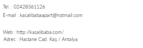 Ka Ali Baba Apart telefon numaralar, faks, e-mail, posta adresi ve iletiim bilgileri